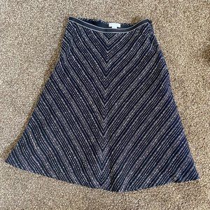 Charter Club Black and White "Tweed" look midi skirt . Size 6